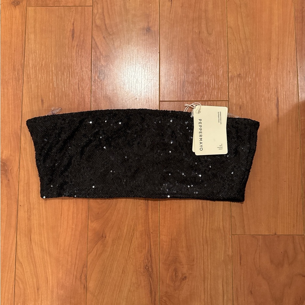 Pepper mayo black sparkle bandeau